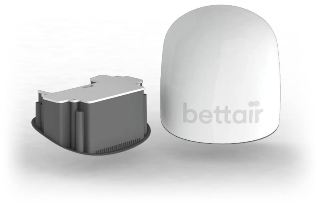 Bettair node and sensors cartridge